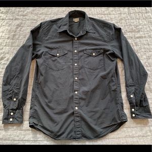 JCrew Western snap button shirt Medium